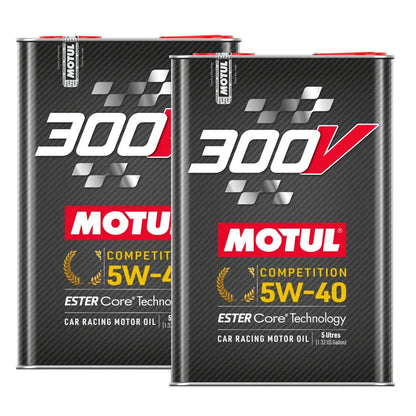 MOTUL 300V COMPETITION 5W40 MOTOR OIL FULLY SYNTHETIC ENGINE OIL 110818